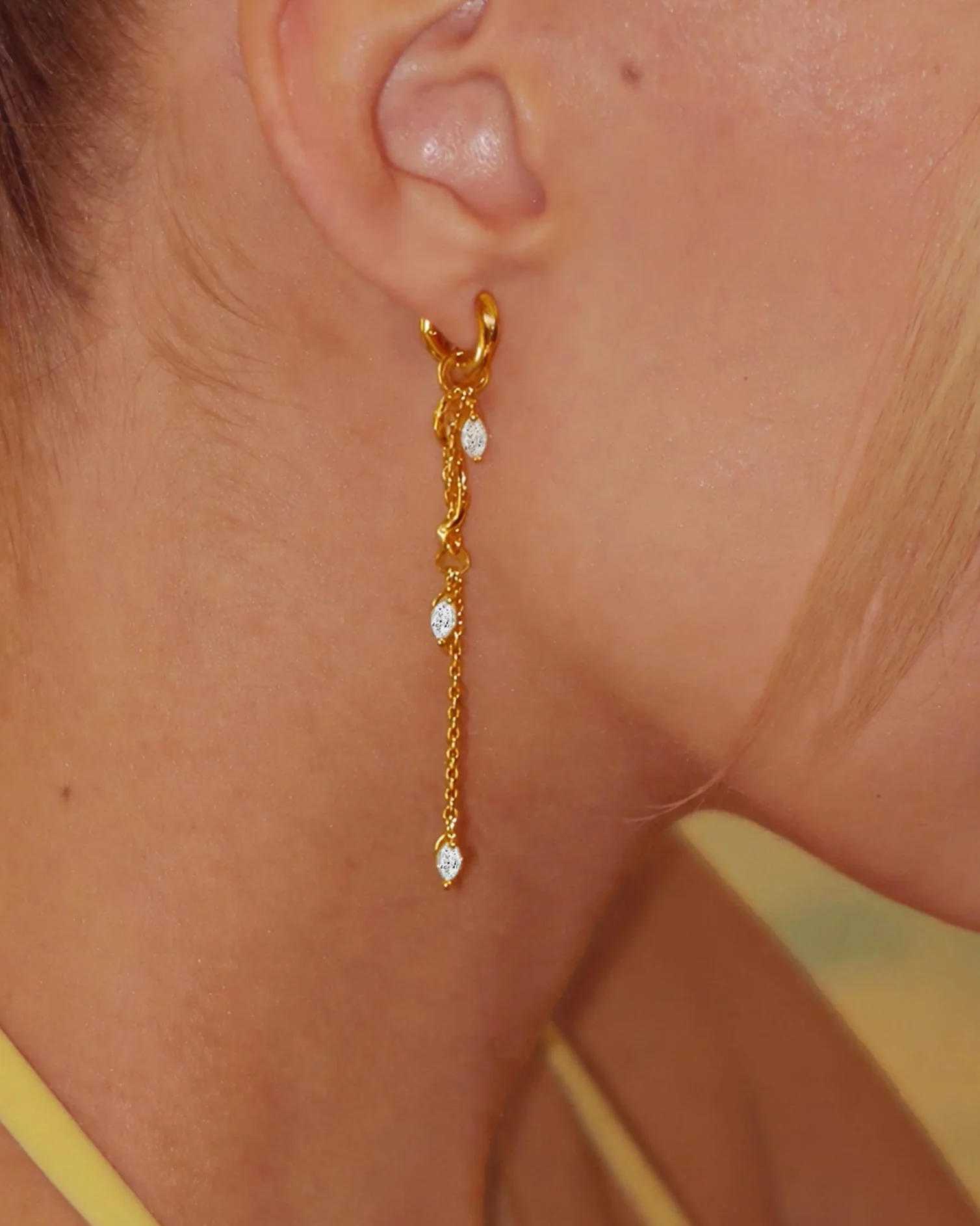 Aria Vine Drop Earrings - Image 2