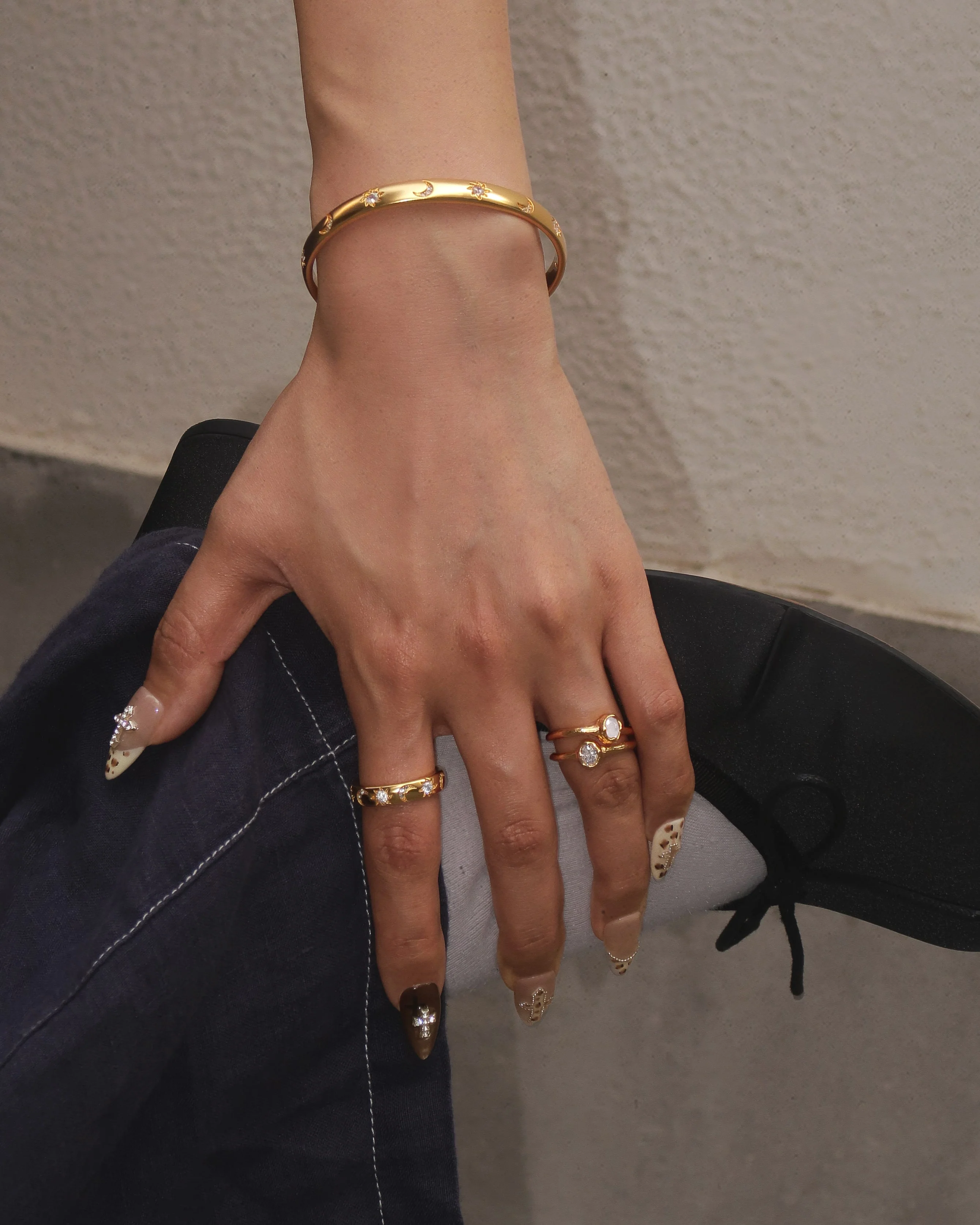 Birthstone Ring in Gold - June - Image 2