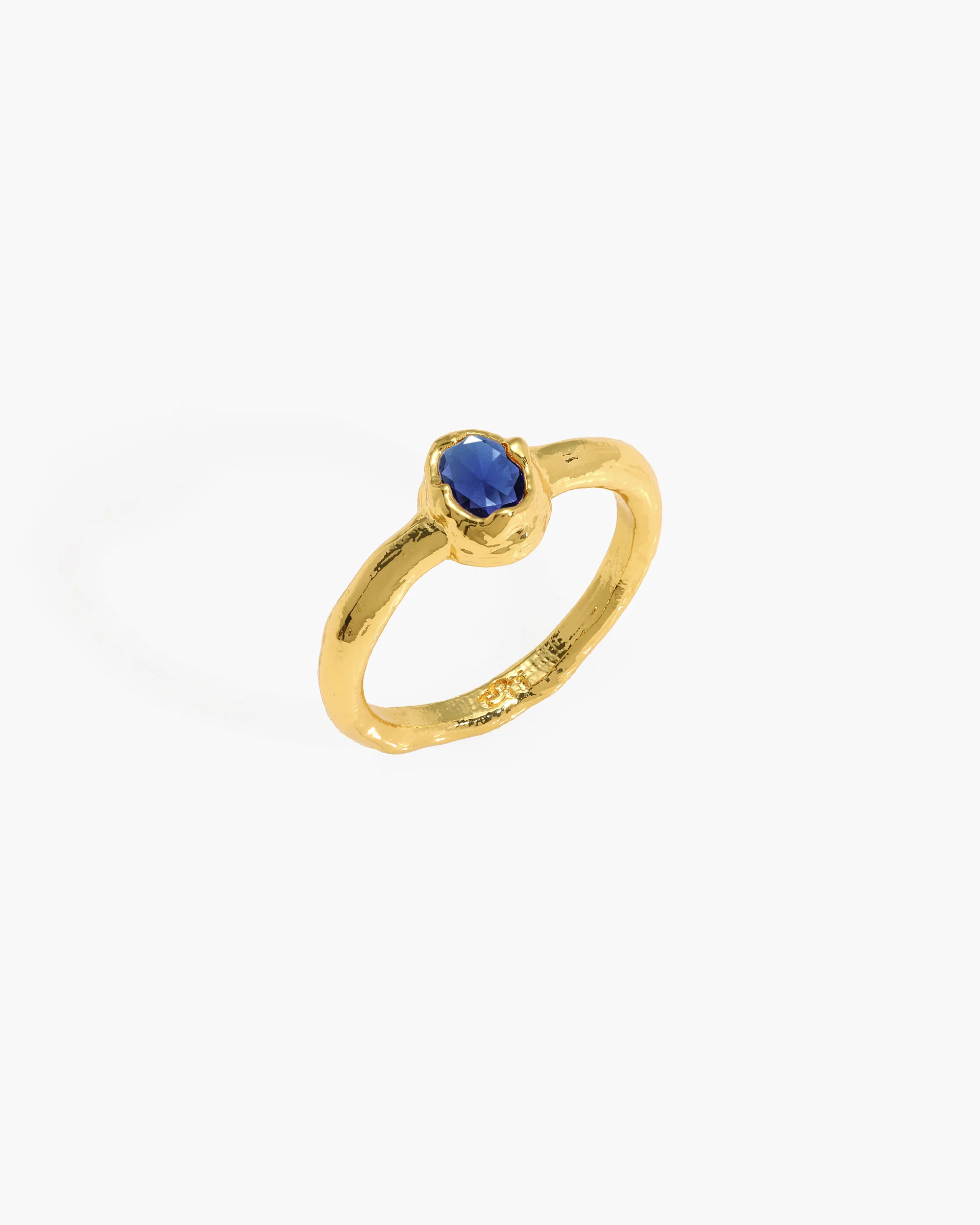Birthstone Ring in Gold - September - Image 3
