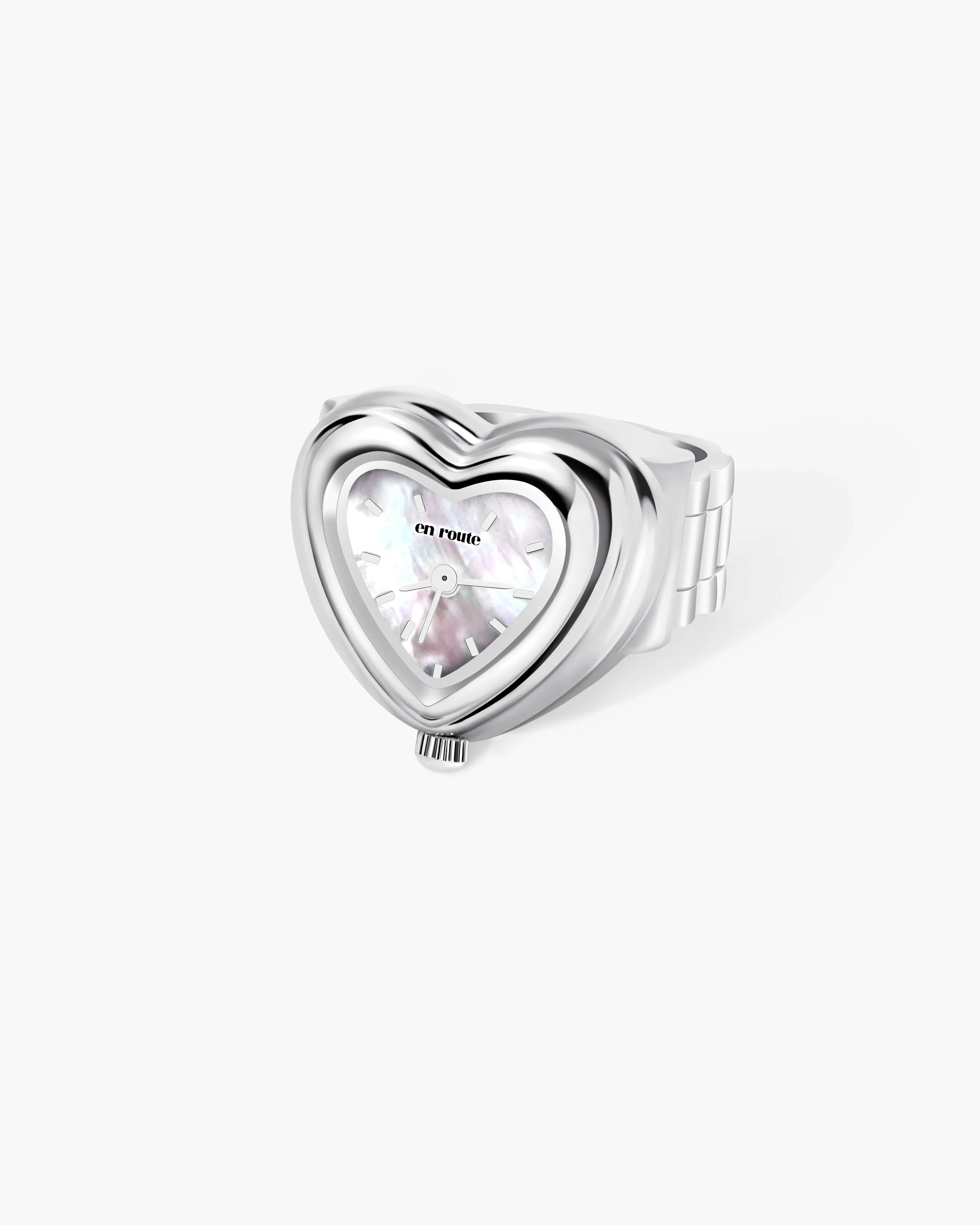 City Heart Watch Ring in Gold - Image 6