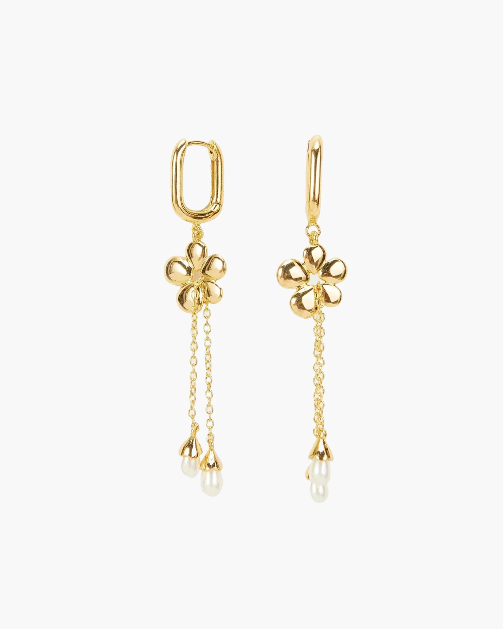 Camille Flower Drop Earrings - Image 2
