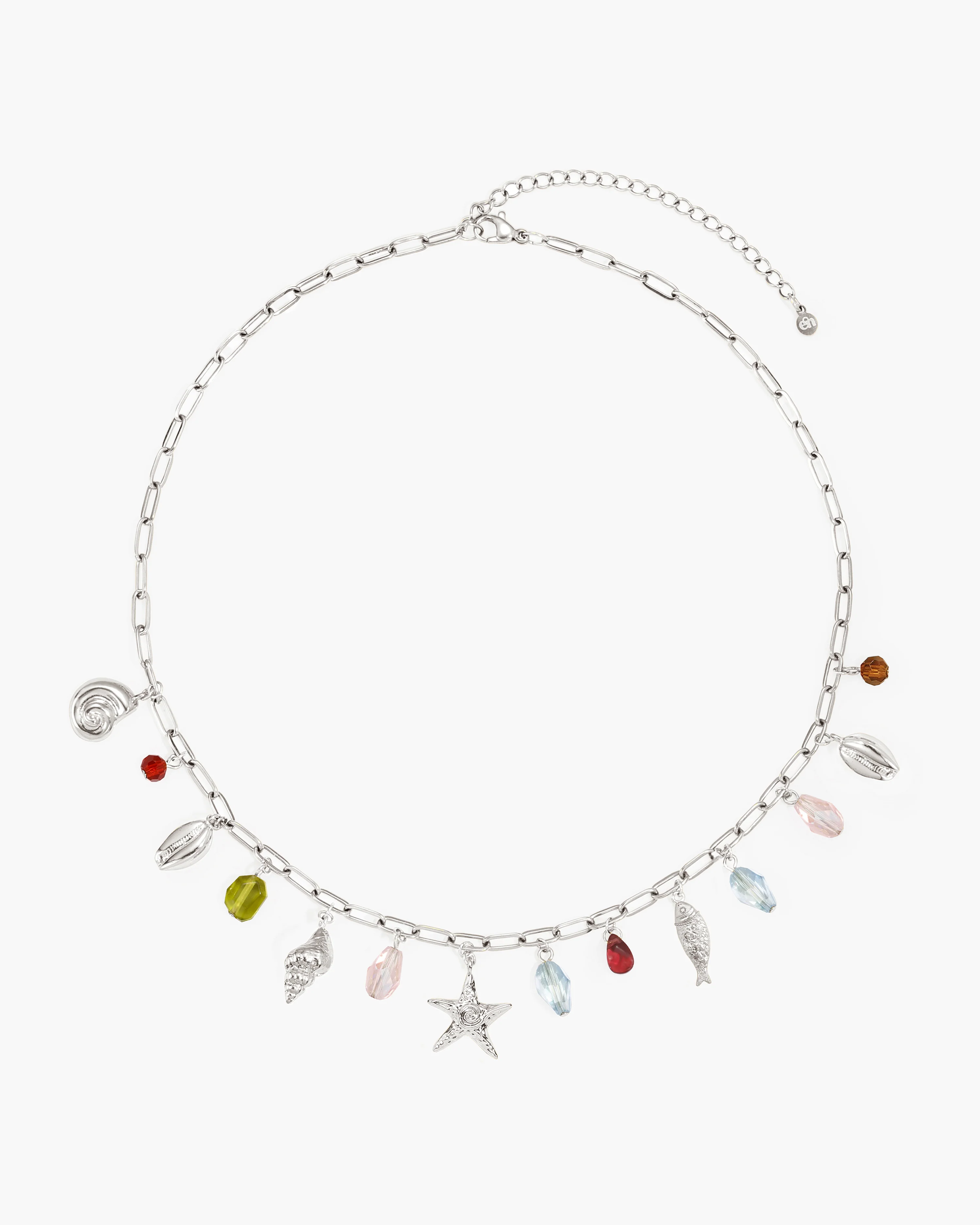 Coral Dancer Multi-charm Choker Necklace in Gold - Image 4