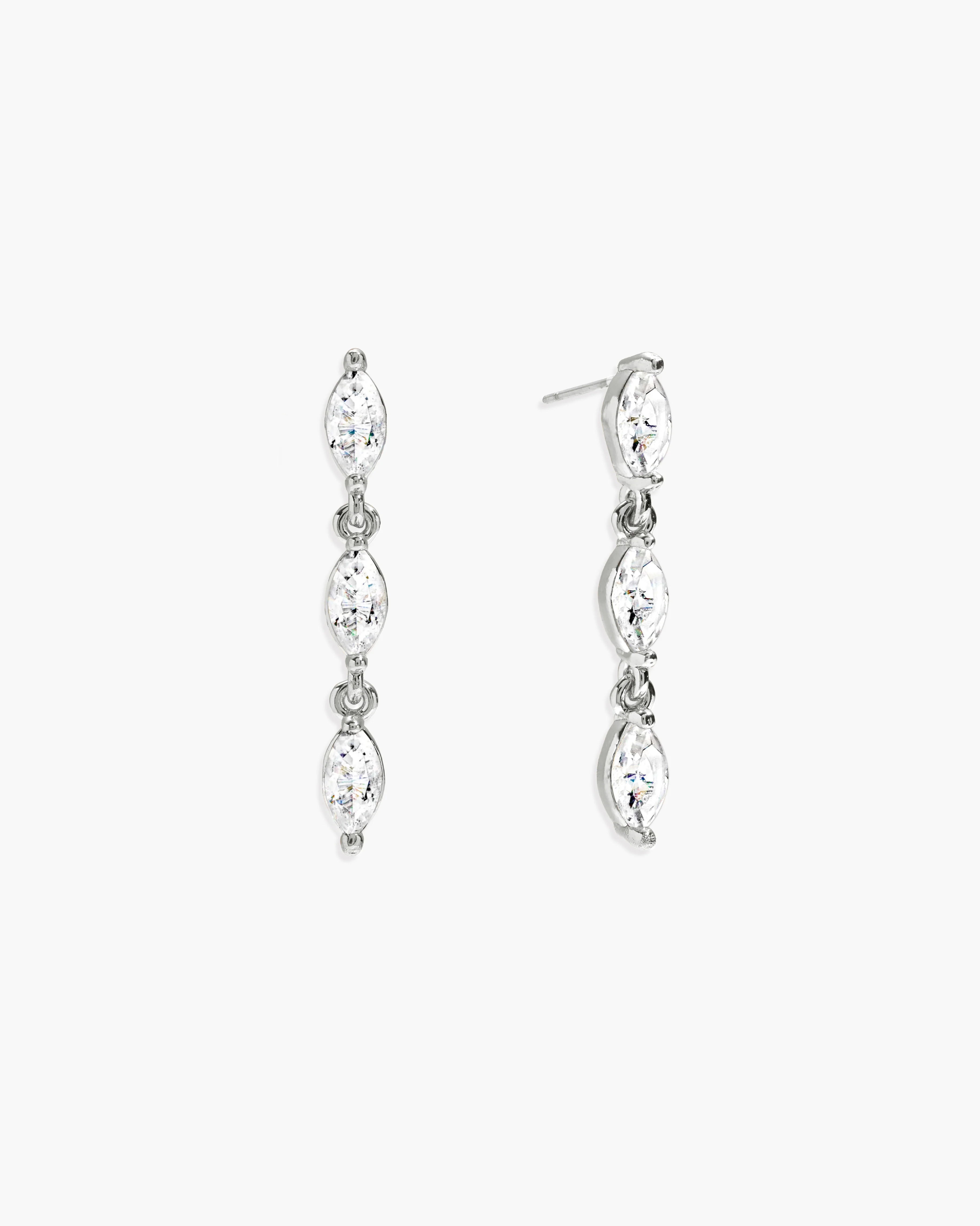 Crystal Marquise Earrings - Image 4
