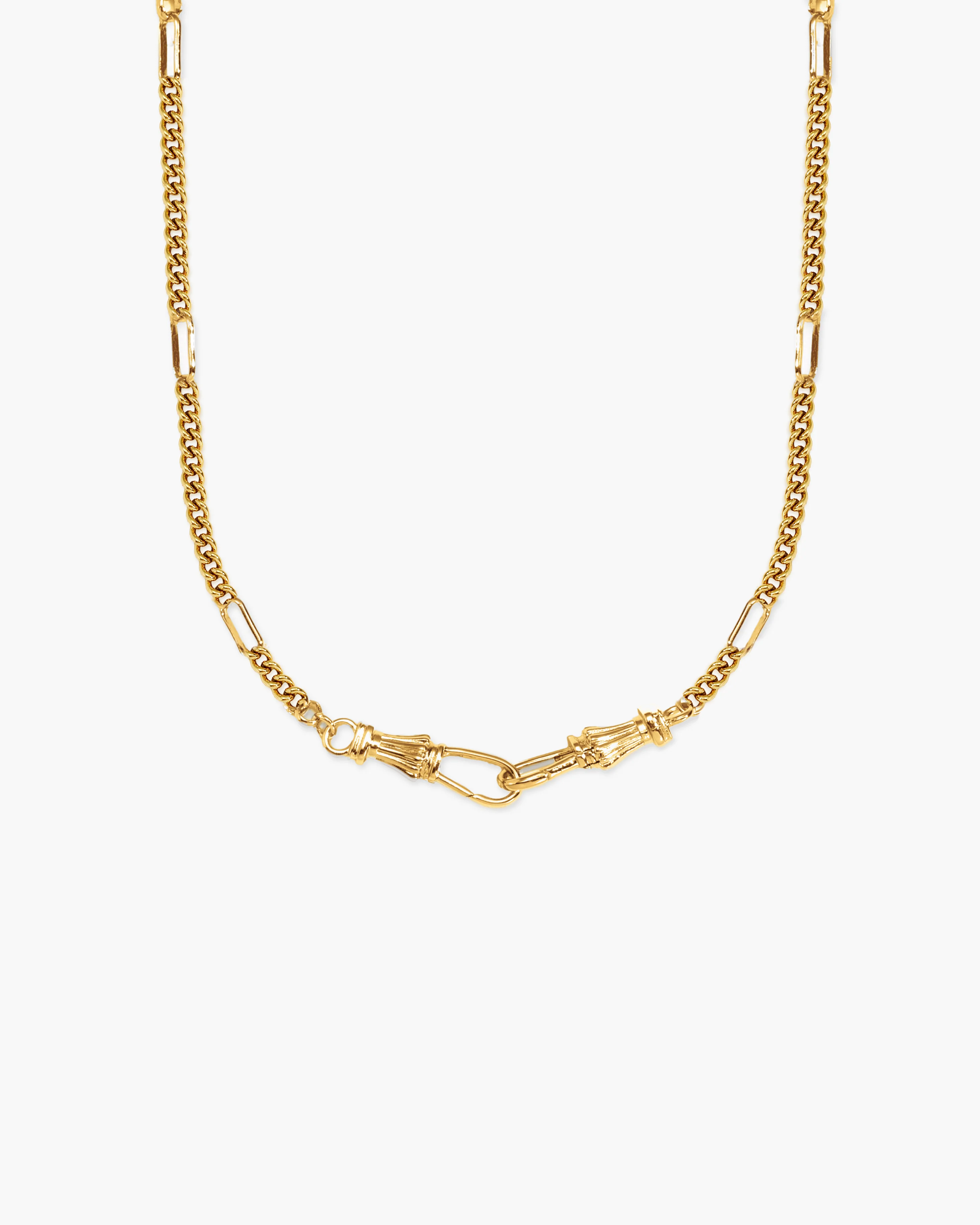 Deco Clasp Custom Charm Necklace