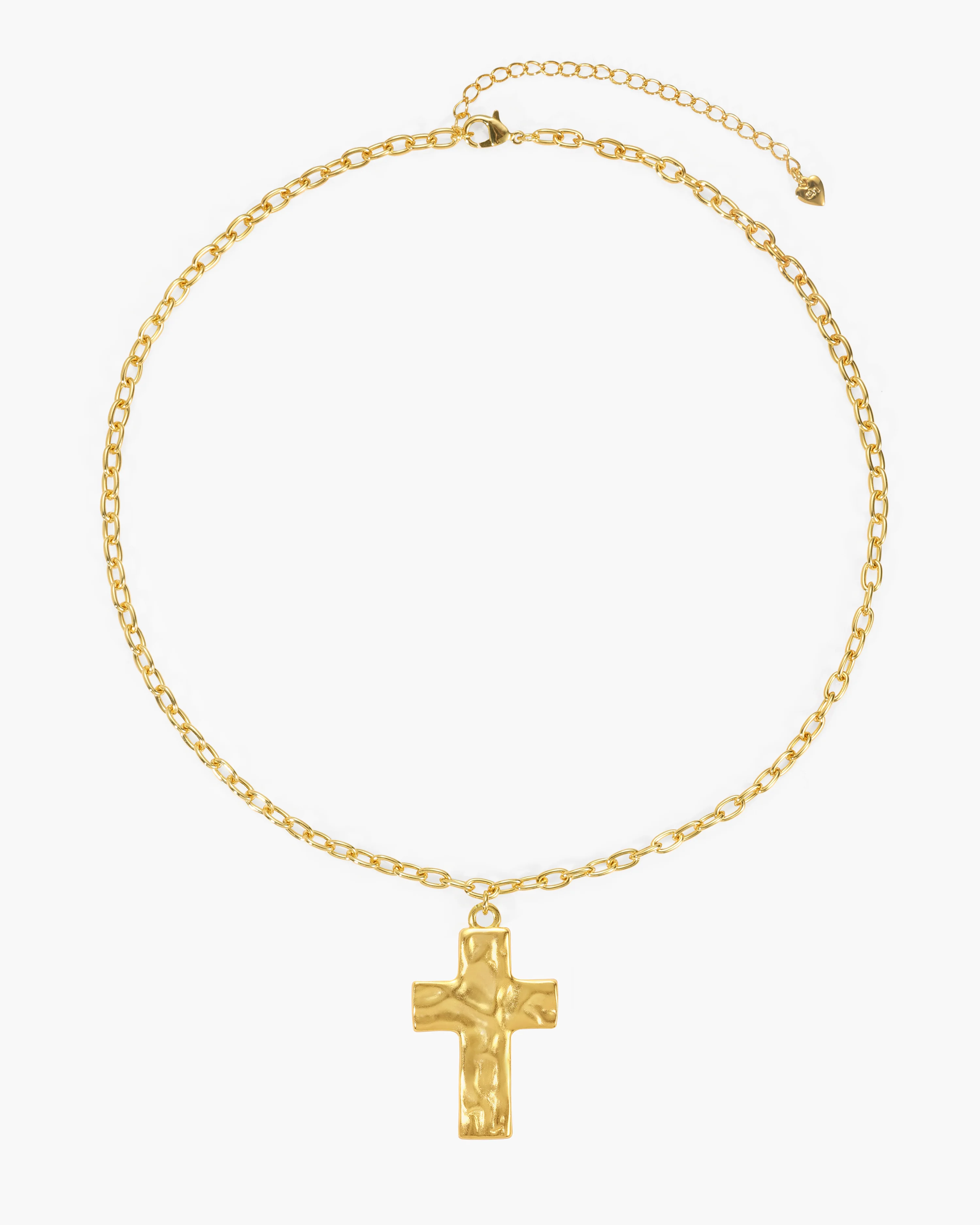 Icon Cross Necklace in Gold - Image 5