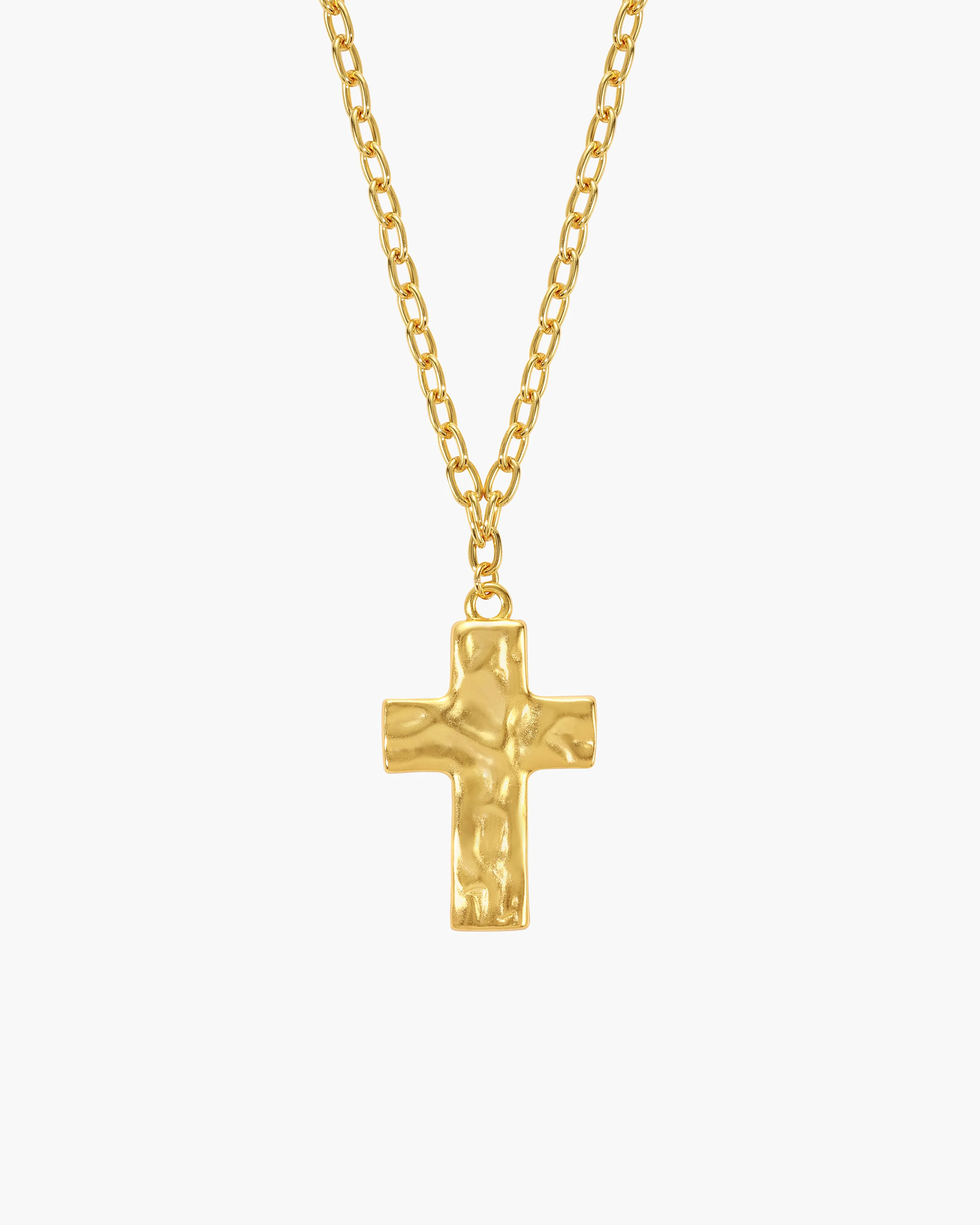 Icon Cross Necklace in Silver - Image 6