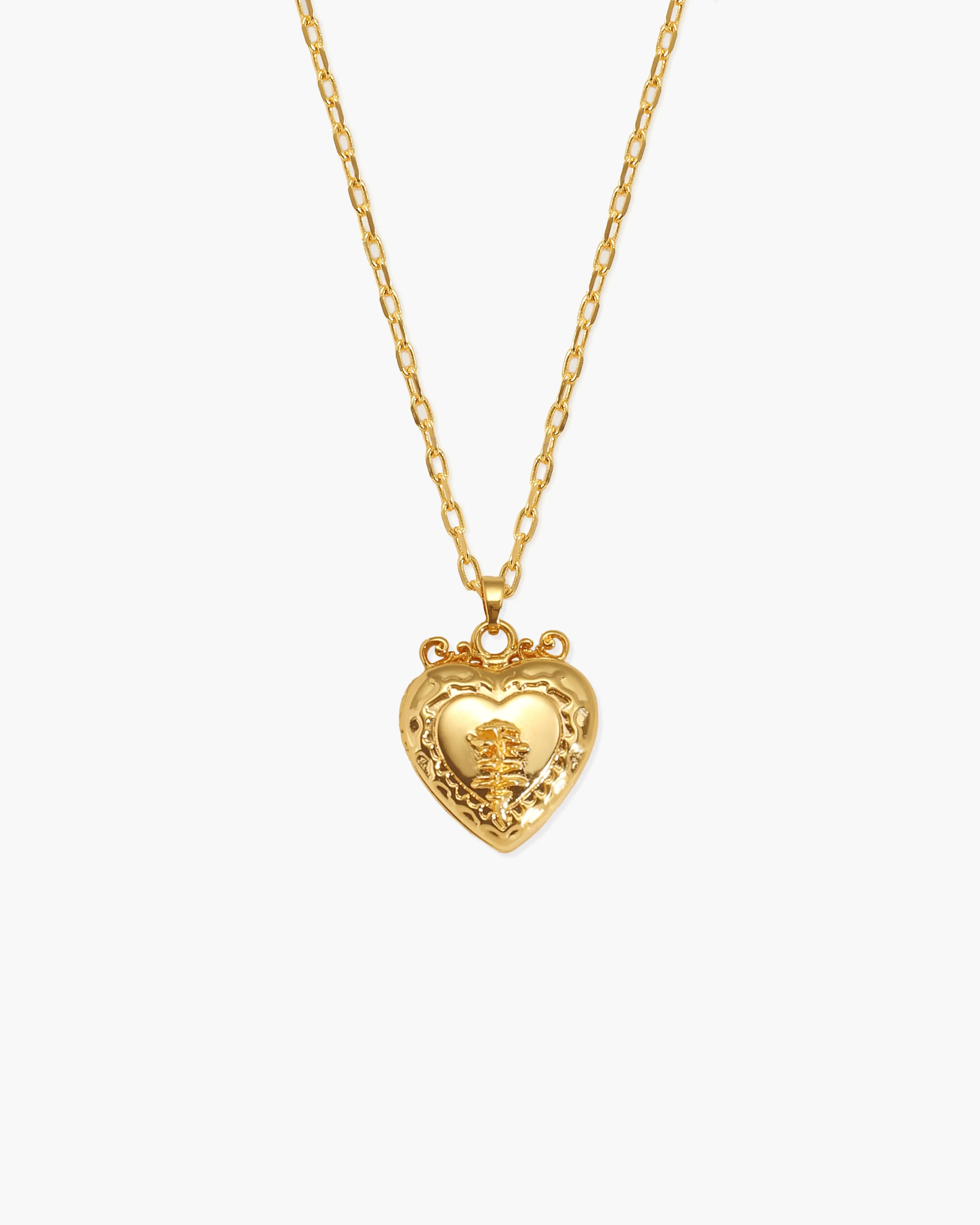 Isabela Locket Necklace in Silver - Image 6
