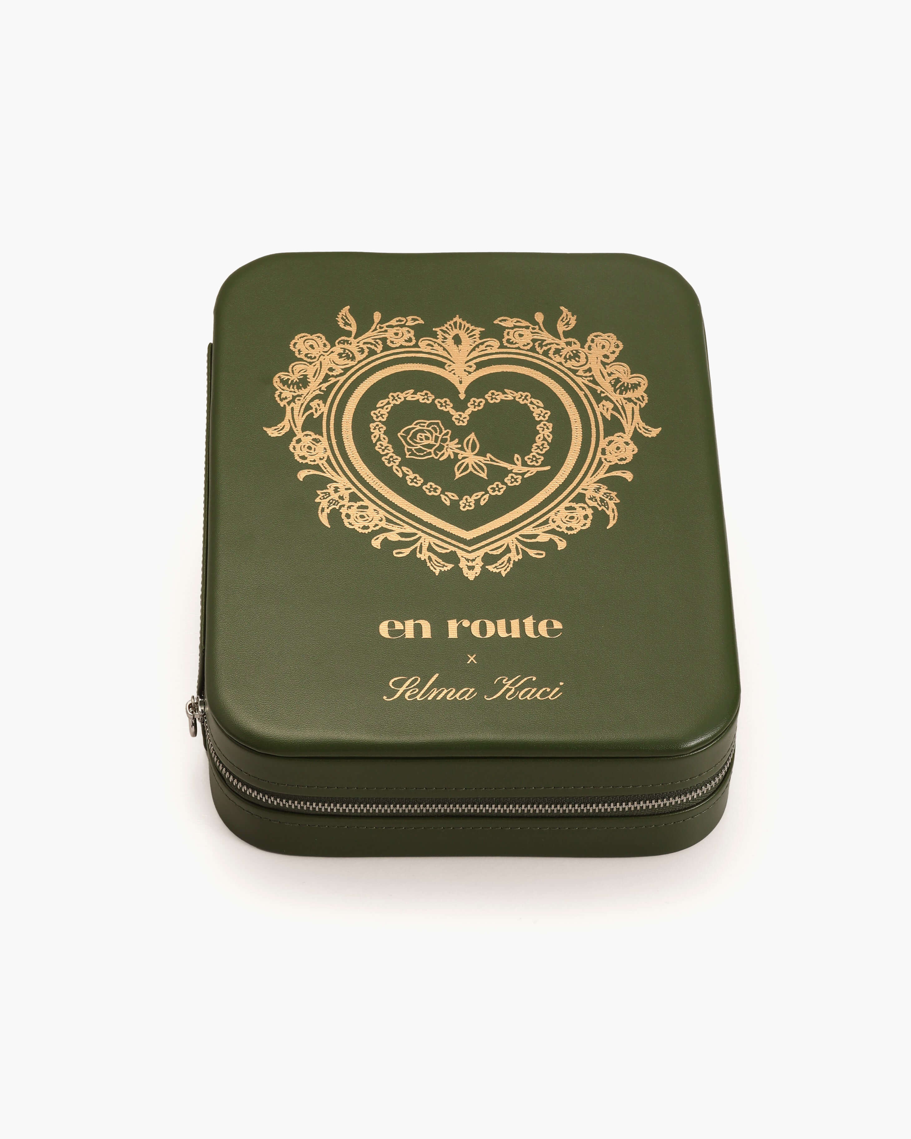 Isola Heart Jewelry Box in Olive - Image 4