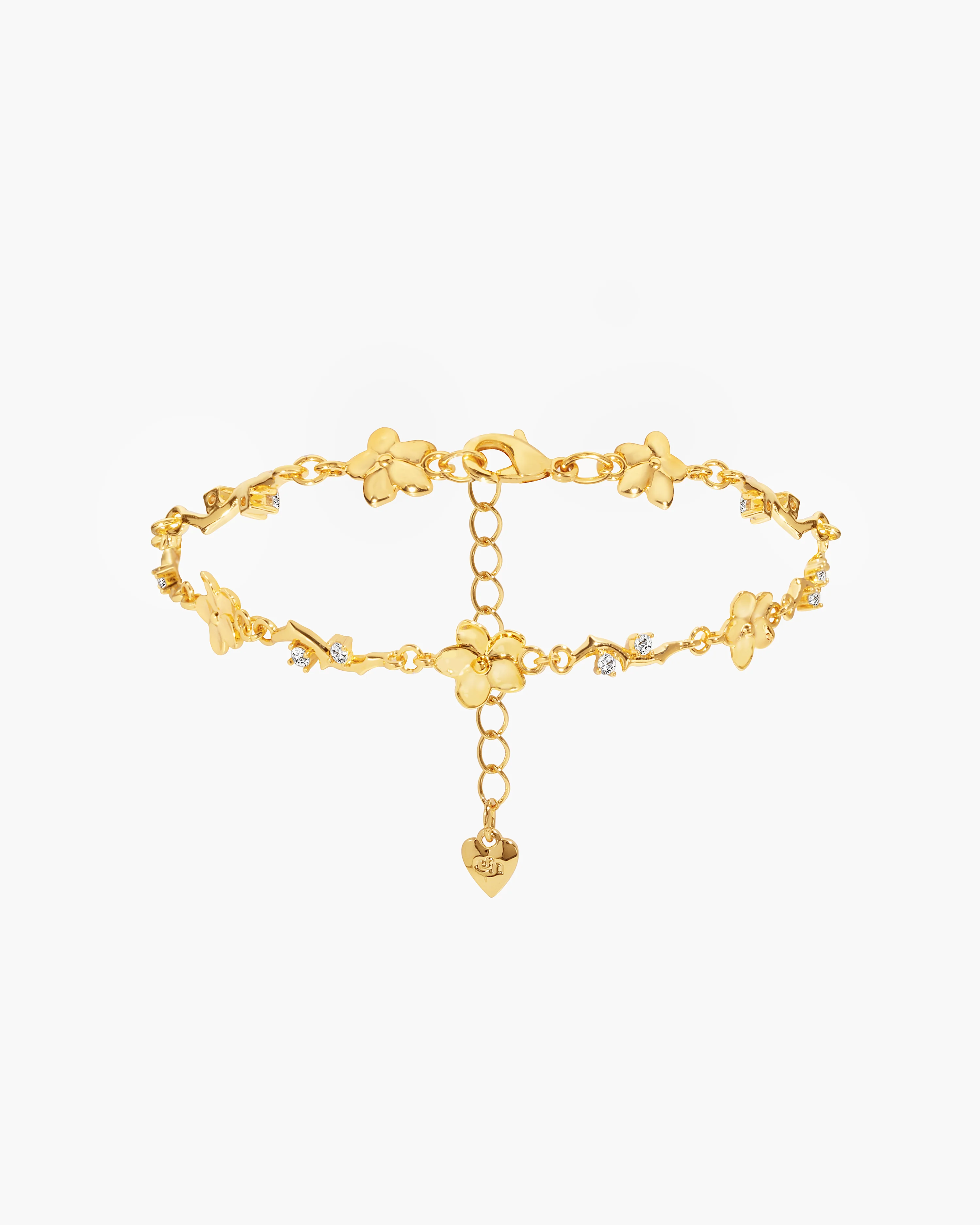 Ivy Floral Bracelet in Silver - Image 7
