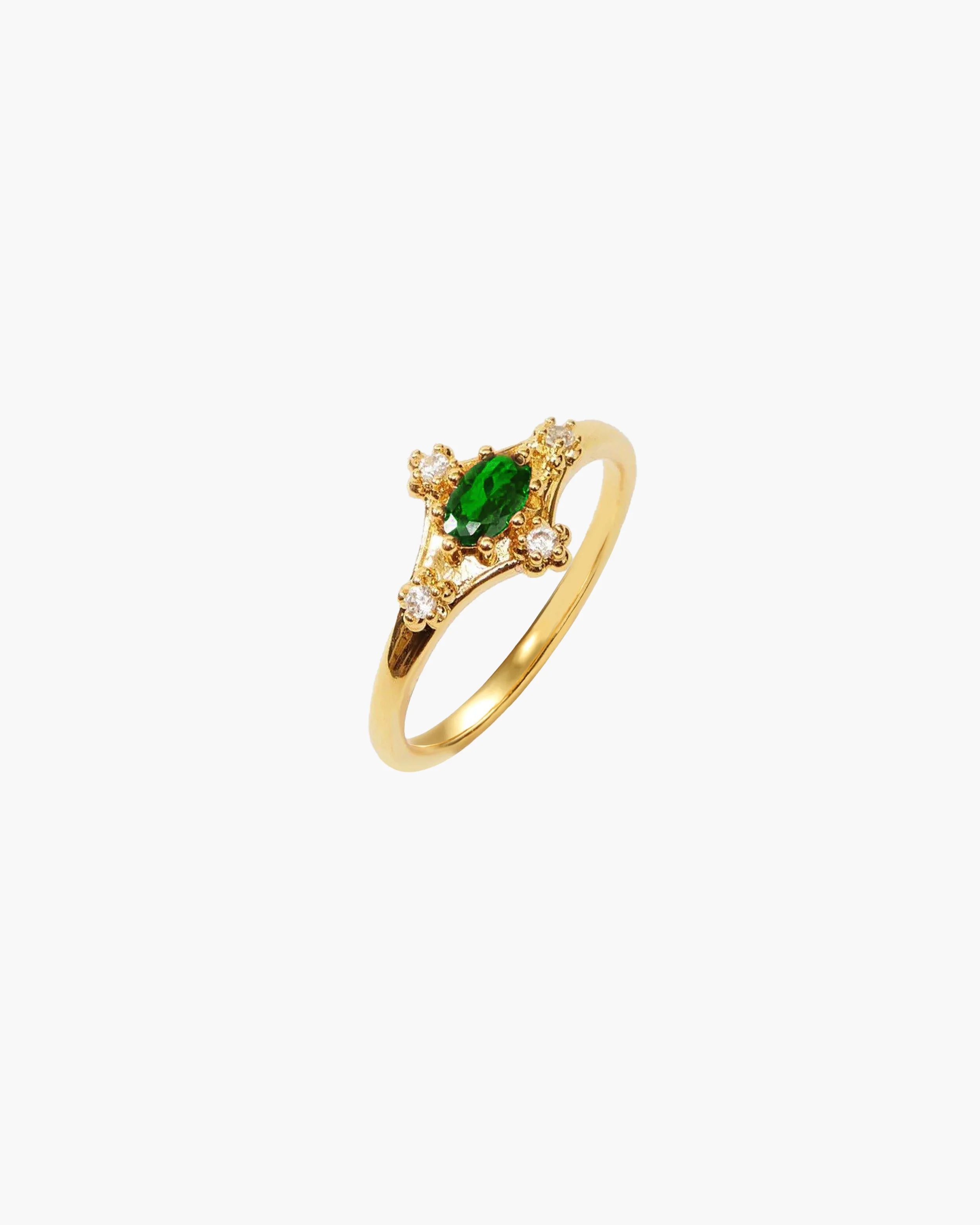 Juliet Emerald Green Ring - Image 3
