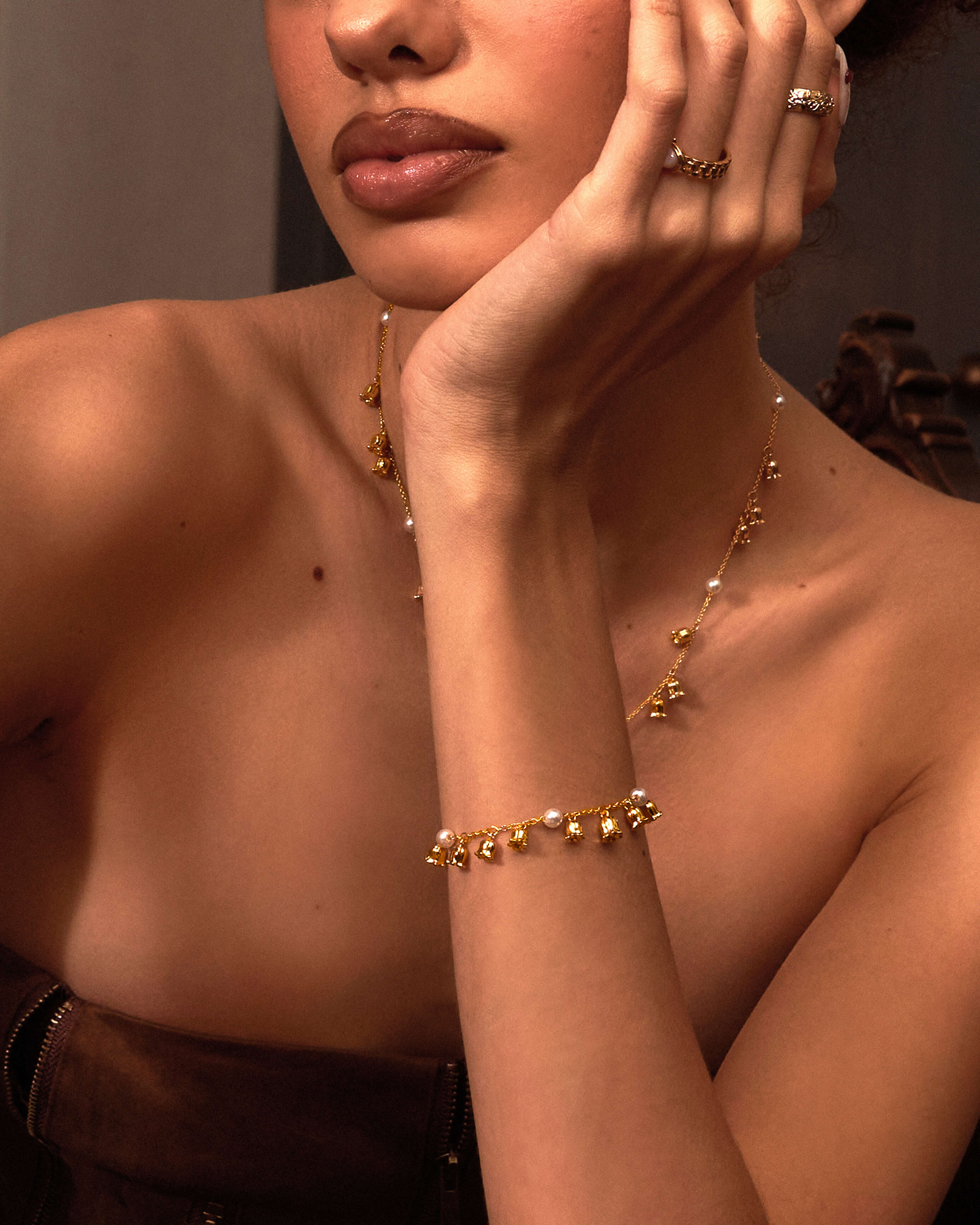 Lily of the Valley Pearl Bracelet - Image 2
