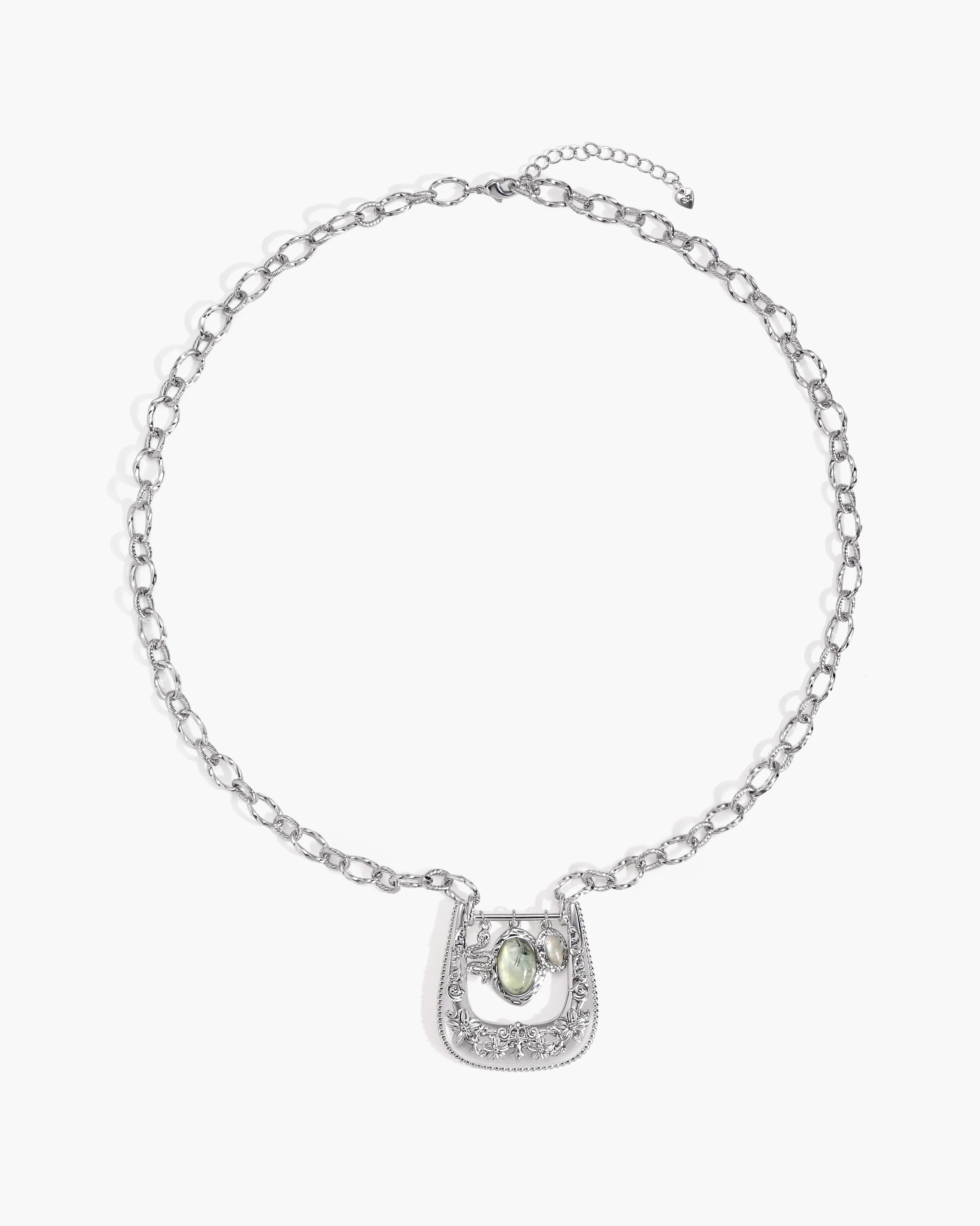 Orbit Charm Buckle Pendant Necklace - Image 4