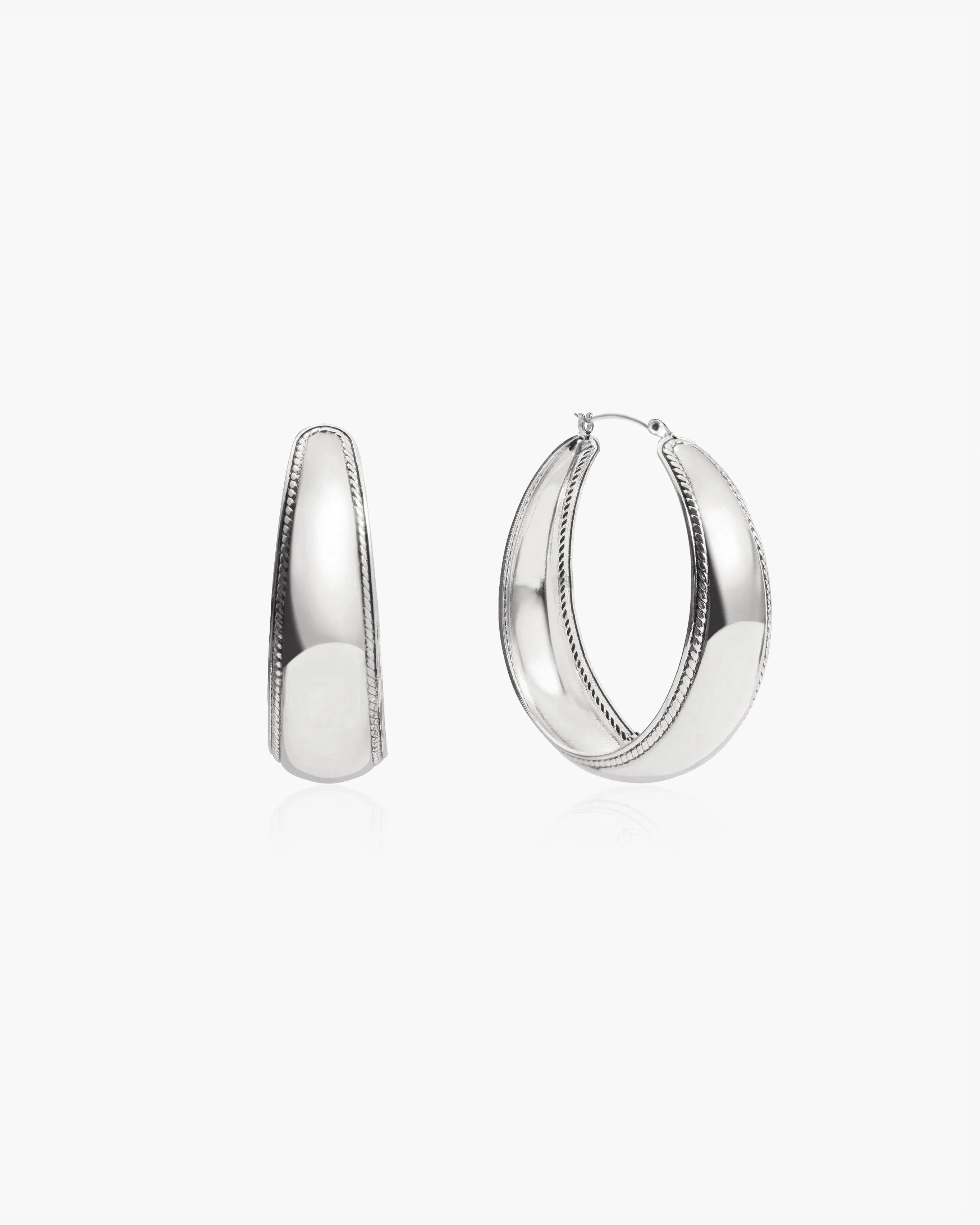 Orin Large Hoop Earrings - Image 4