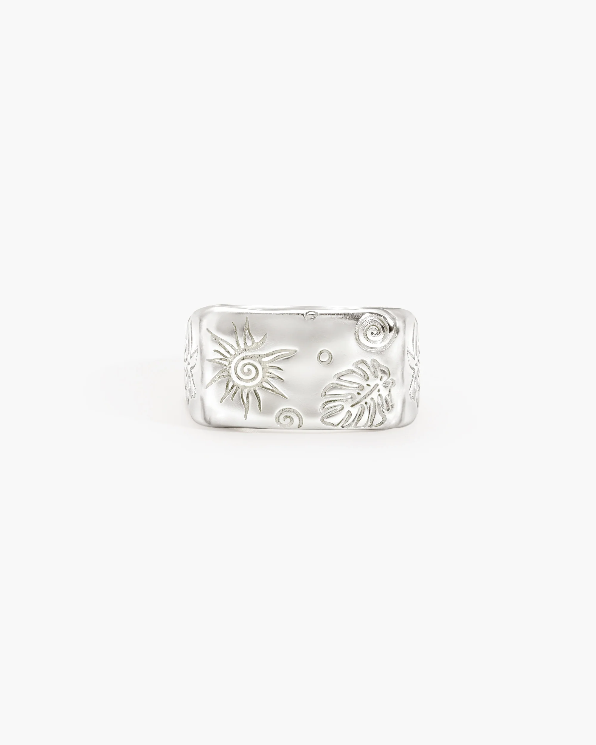 Palma Signet Ring in Silver