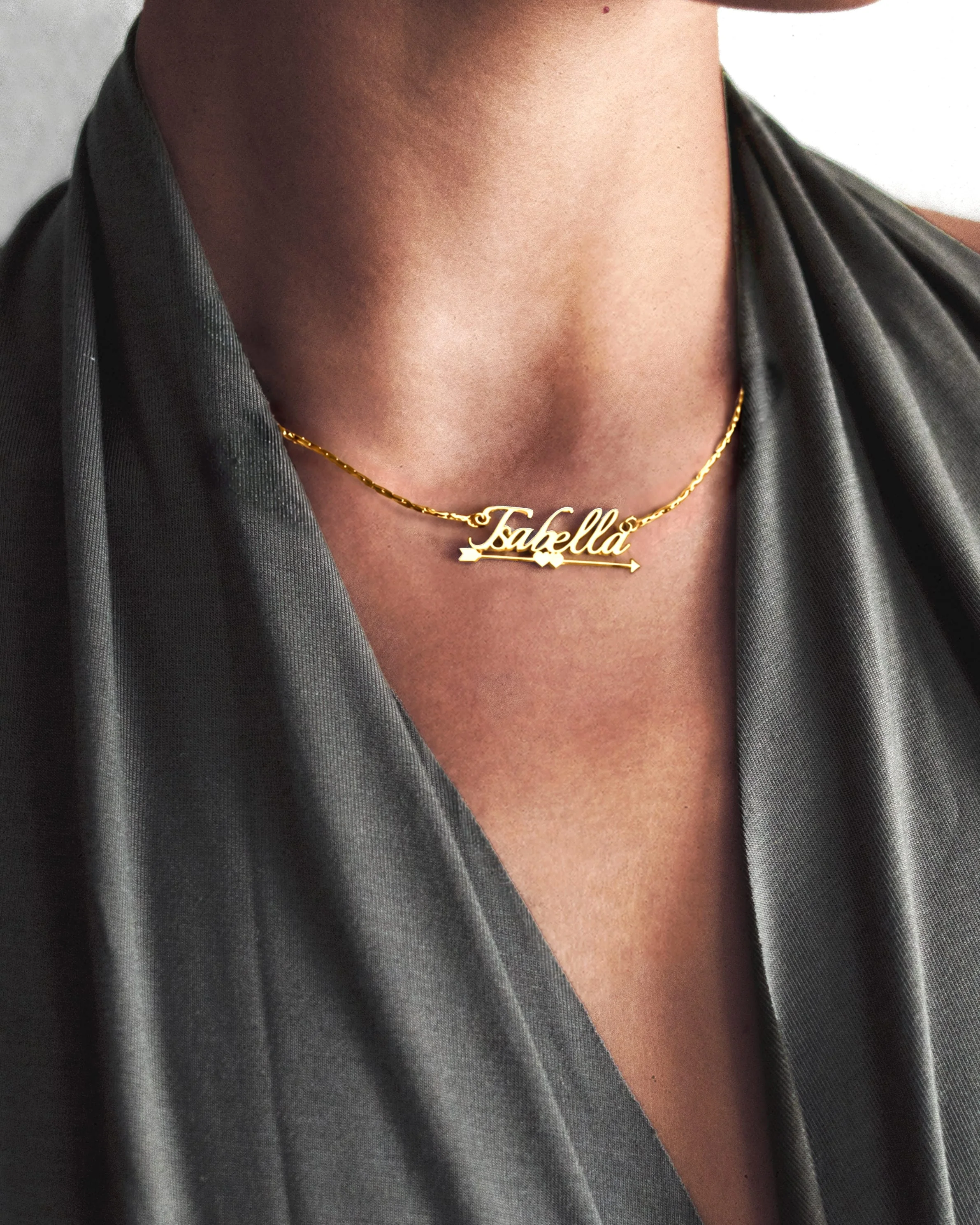 Personalized Name Necklace, Cupid's Arrow - Image 4