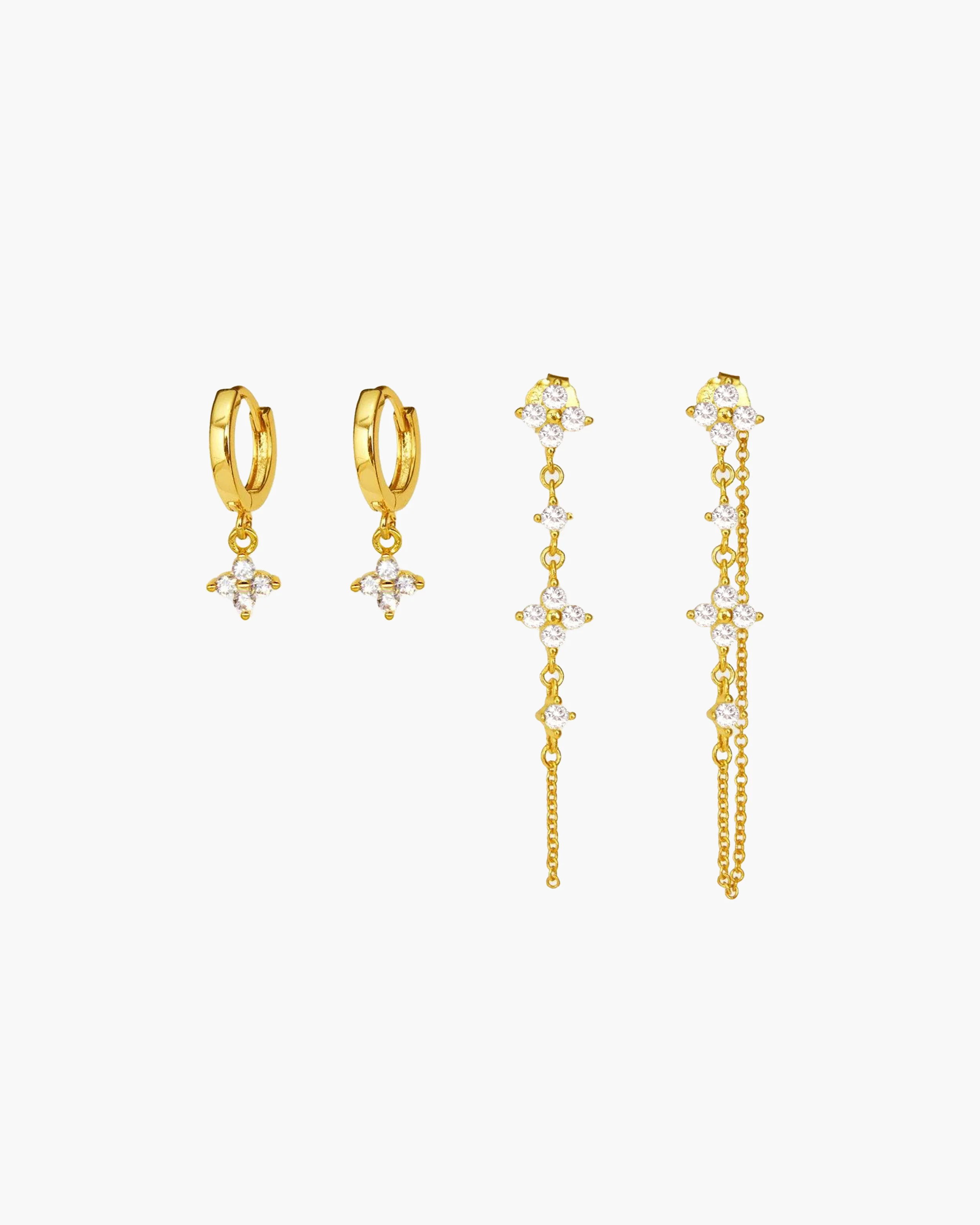 Clover Mini Hoop Earrings - Image 5