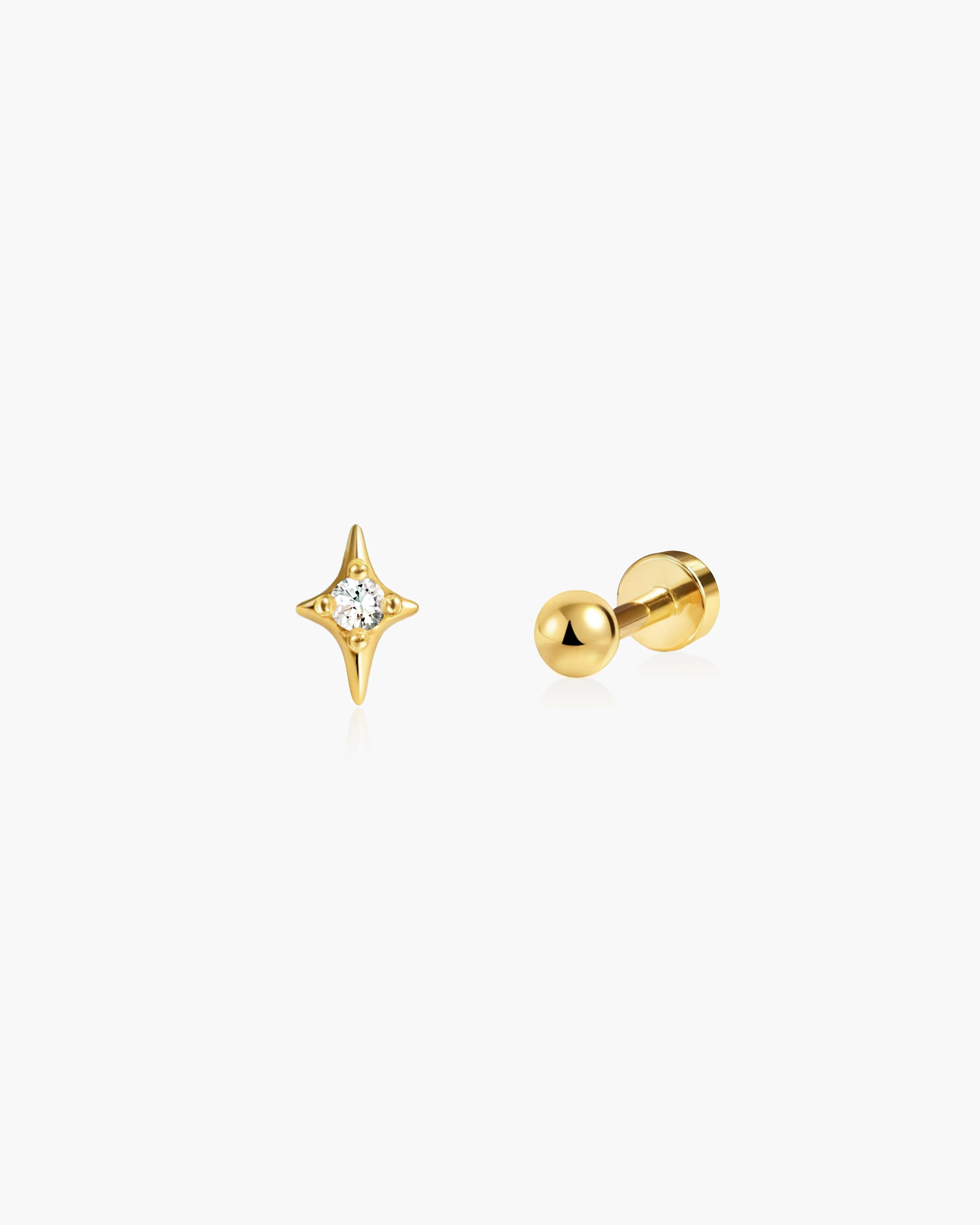 Sparkle Flat Back Helix Earring Set - Image 7